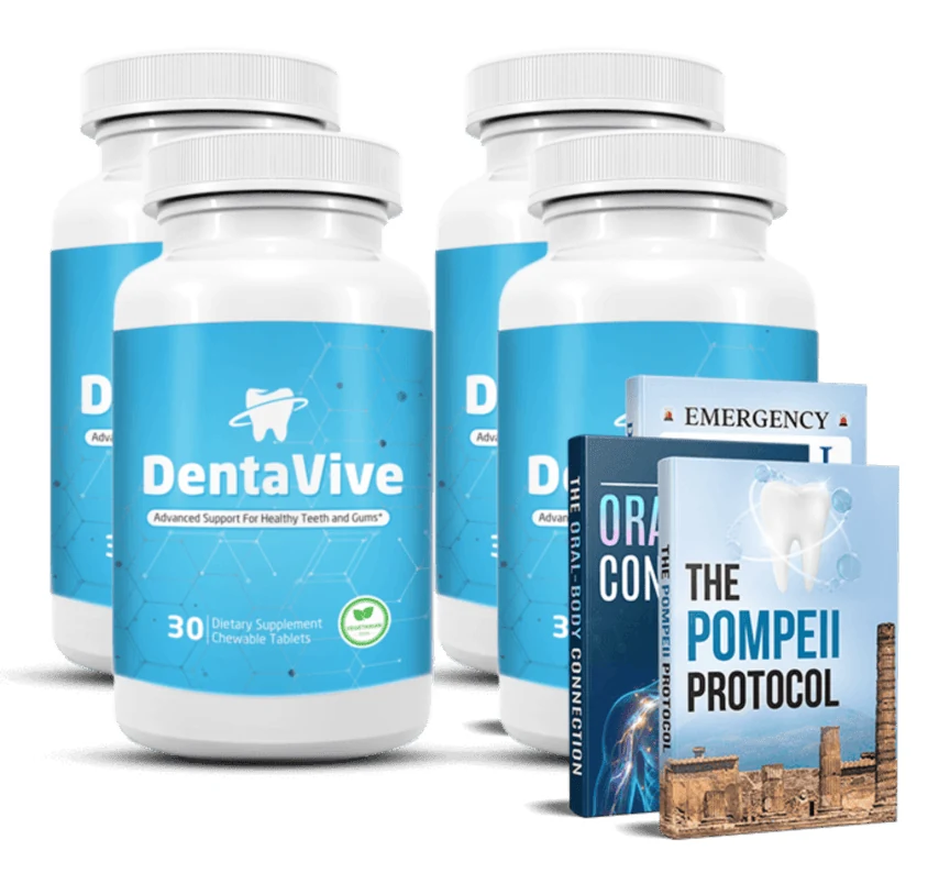 DentaVive 4 bottle package with free bonuses