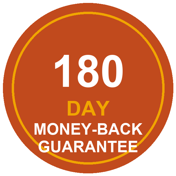 Ignitra 180-Day Money Back Guarantee seal