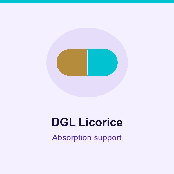 DGL Licorice in Neuro Serge for absorption