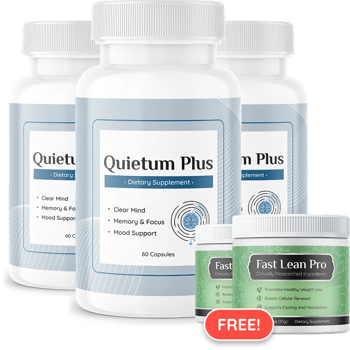 Quietum Plus bottles as part of a daily routine