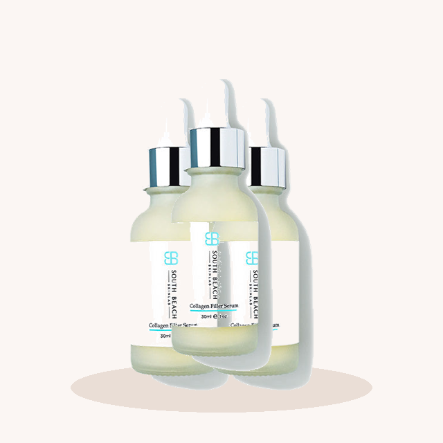 South Beach Collagen Filler Serum 3 bottle bundle