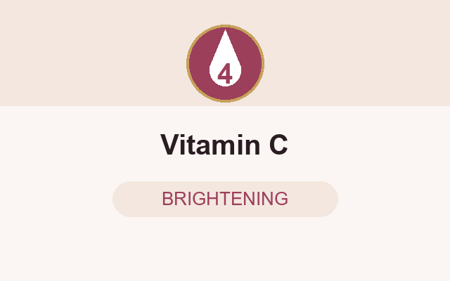 Ascorbyl glucoside vitamin C in the serum
